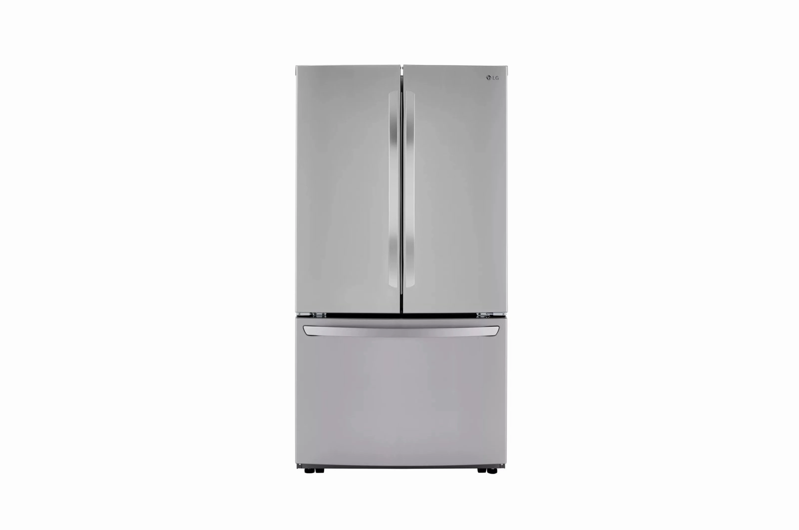 Lg LRFCC23D6S 23 Cu.Ft French Door, Counter-Depth, Non Dispense Refrigerator Freestanding Refrigerators freestanding fridge freezer combo