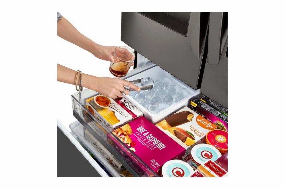 Lg LRFVS3006D 30 Cu. Ft. Smart Wi-Fi Enabled Instaview&#8482; Door-In-Door? Refrigerator With Craft Ice&#8482; Maker