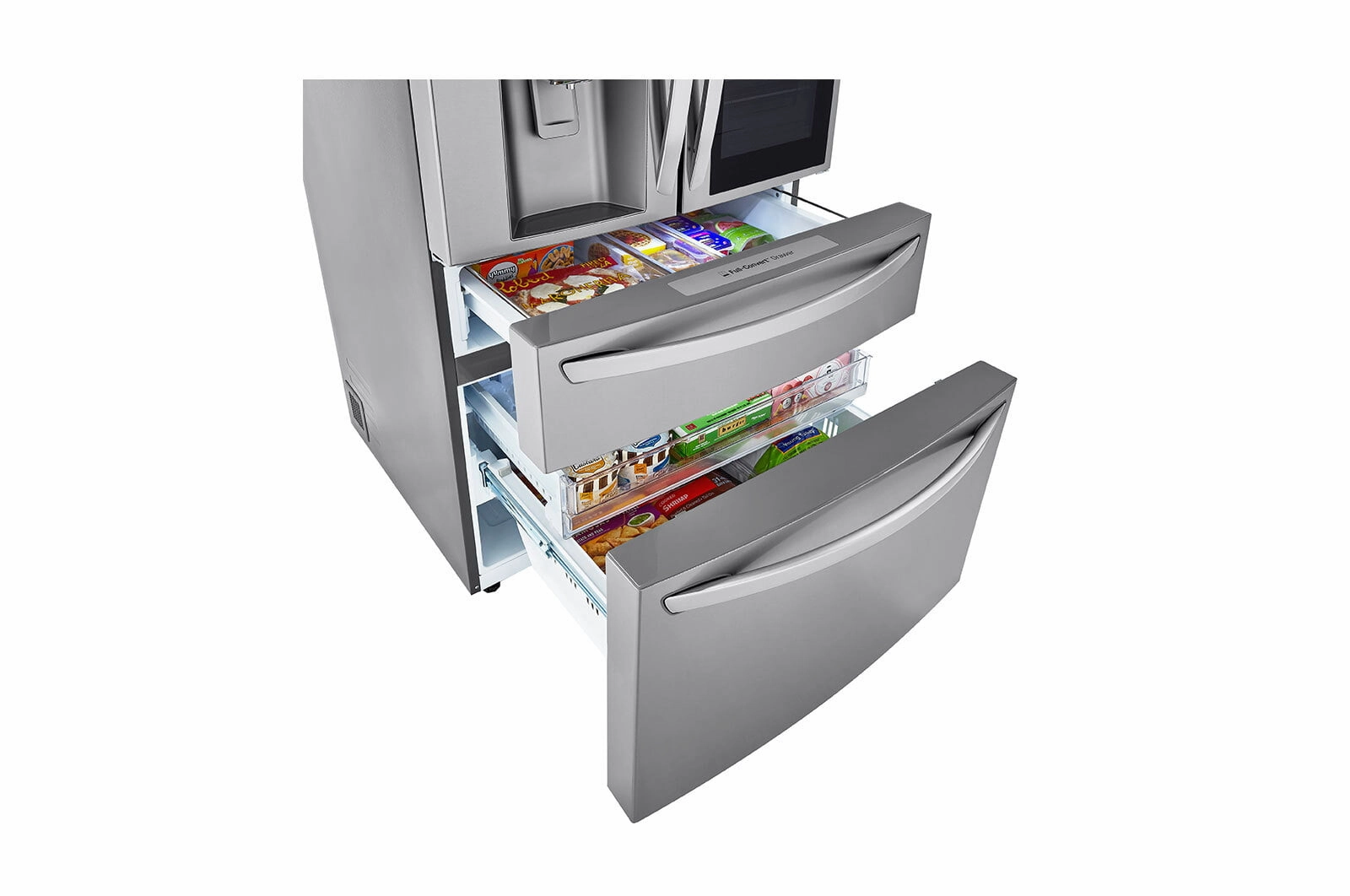 Lg LRMVC2306S 23 Cu. Ft. Smart Wi-Fi Enabled Instaview&#8482; Door-In-Door? Counter-Depth Refrigerator With Craft Ice&#8482; Maker