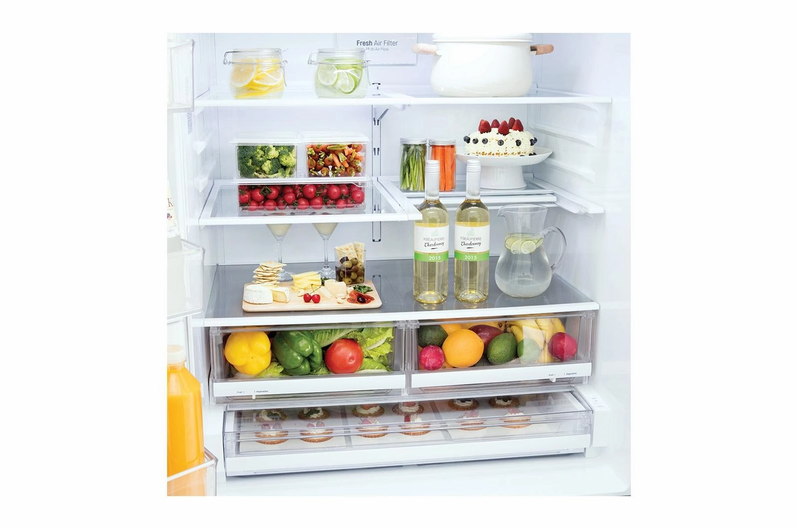 Lg LRMWS2906S 29 Cu. Ft. French Door Refrigerator With Slim Design Water Dispenser