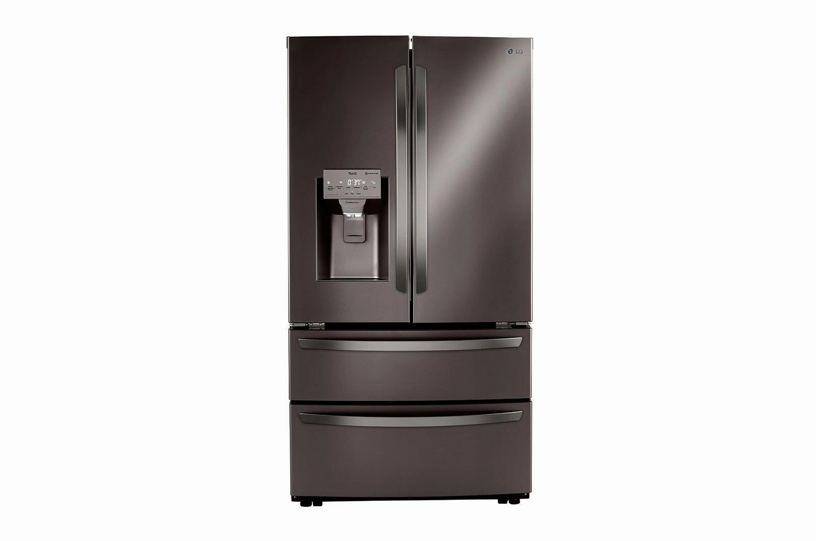 Lg LRMXC2206D 22 Cu Ft. Smart Counter Depth Double Freezer Refrigerator With Craft Ice&#8482; Freestanding Refrigerators freestanding fridge freezer combo