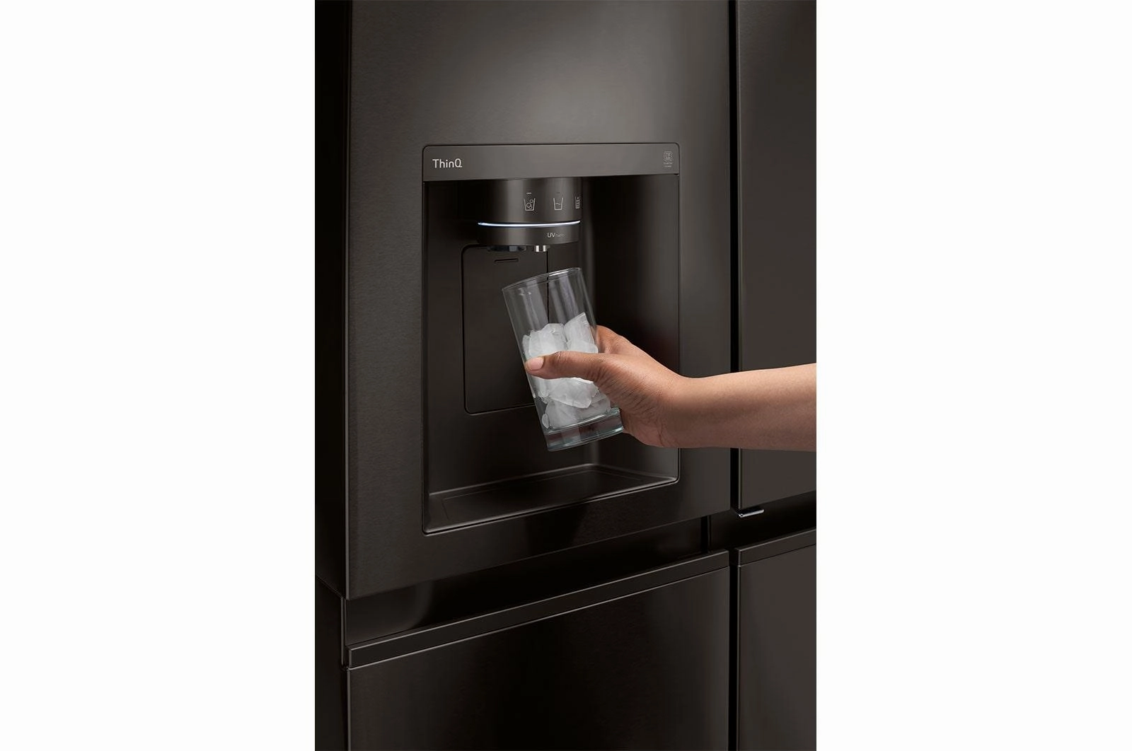 Lg LRSOC2306D 23 Cu. Ft. Side-By-Side Counter-Depth Instaview? Refrigerator With Craft Ice&#8482;