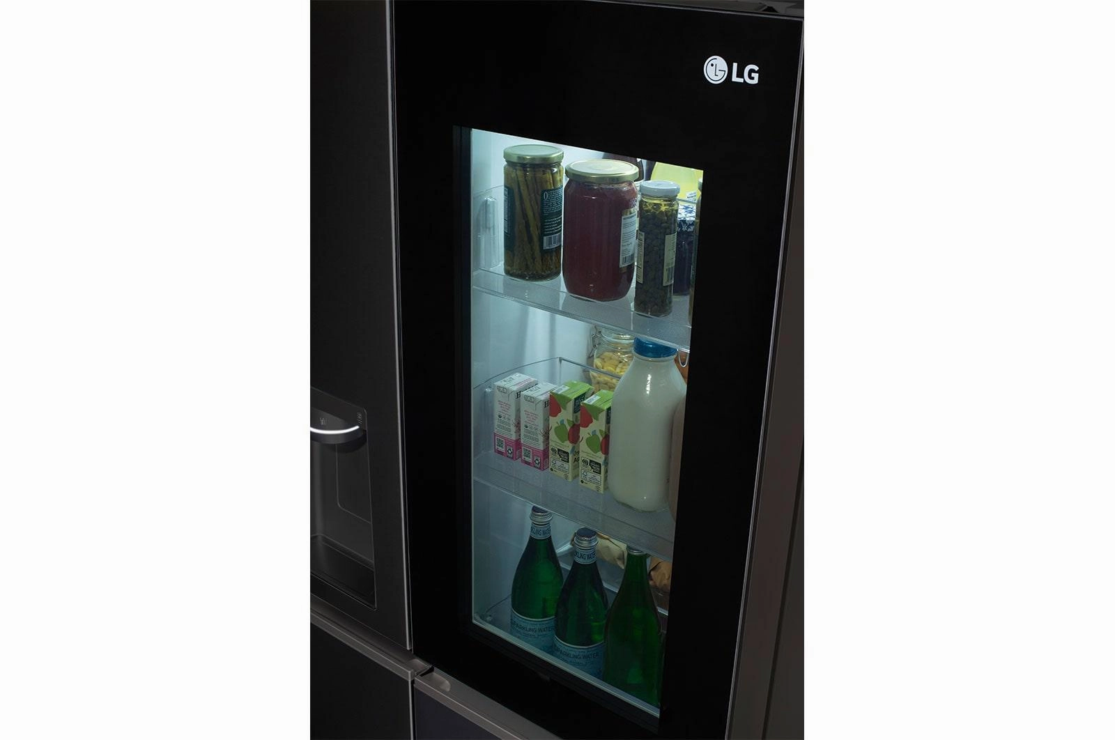 Lg LRSOC2306D 23 Cu. Ft. Side-By-Side Counter-Depth Instaview? Refrigerator With Craft Ice&#8482;