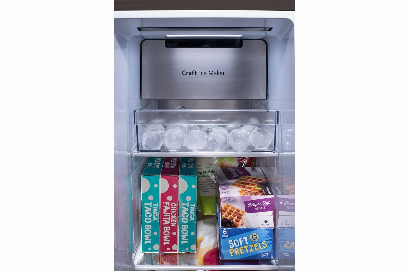 Lg LRSOC2306D 23 Cu. Ft. Side-By-Side Counter-Depth Instaview? Refrigerator With Craft Ice&#8482;