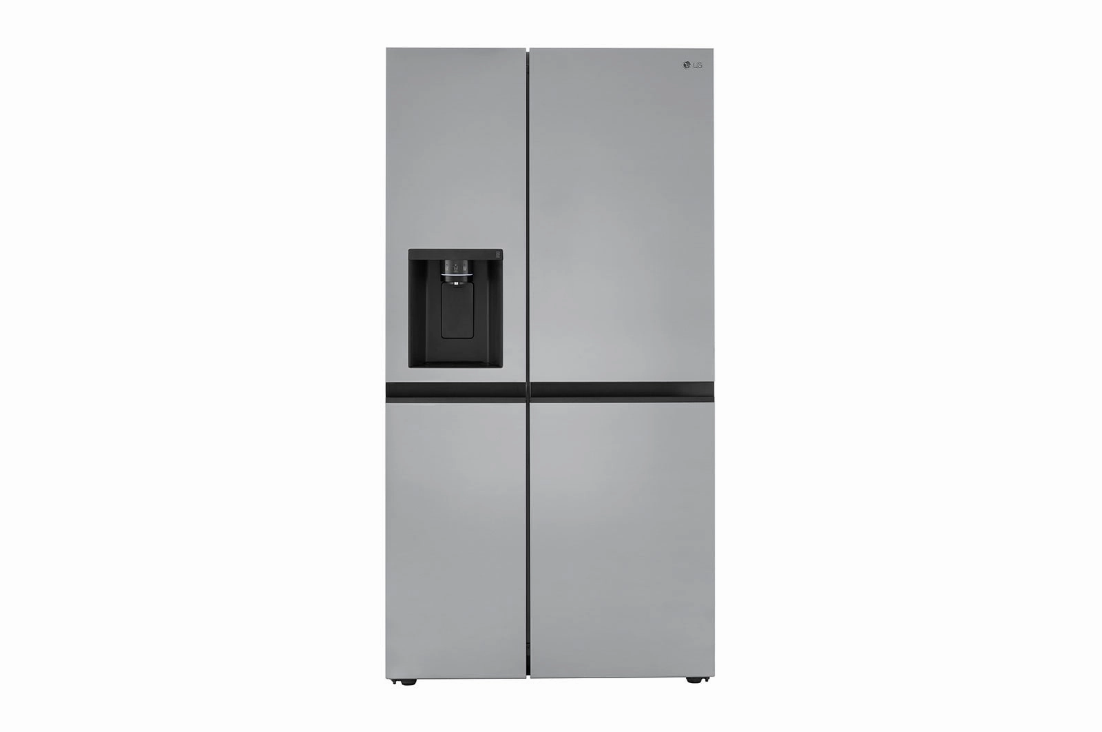 Lg LRSXC2306V 23 Cu. Ft. Side-By-Side Counter-Depth Refrigerator With Smooth Touch Dispenser Freestanding Refrigerators freestanding fridge freezer combo