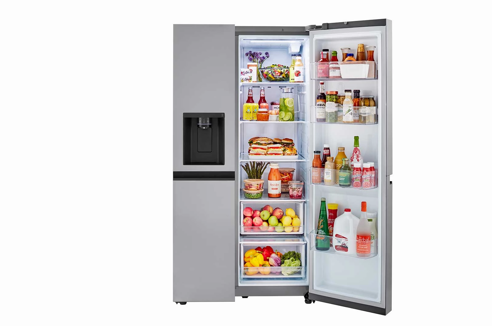 Lg LRSXS2706S 27 Cu. Ft. Side-By-Side Refrigerator With Smooth Touch Ice Dispenser