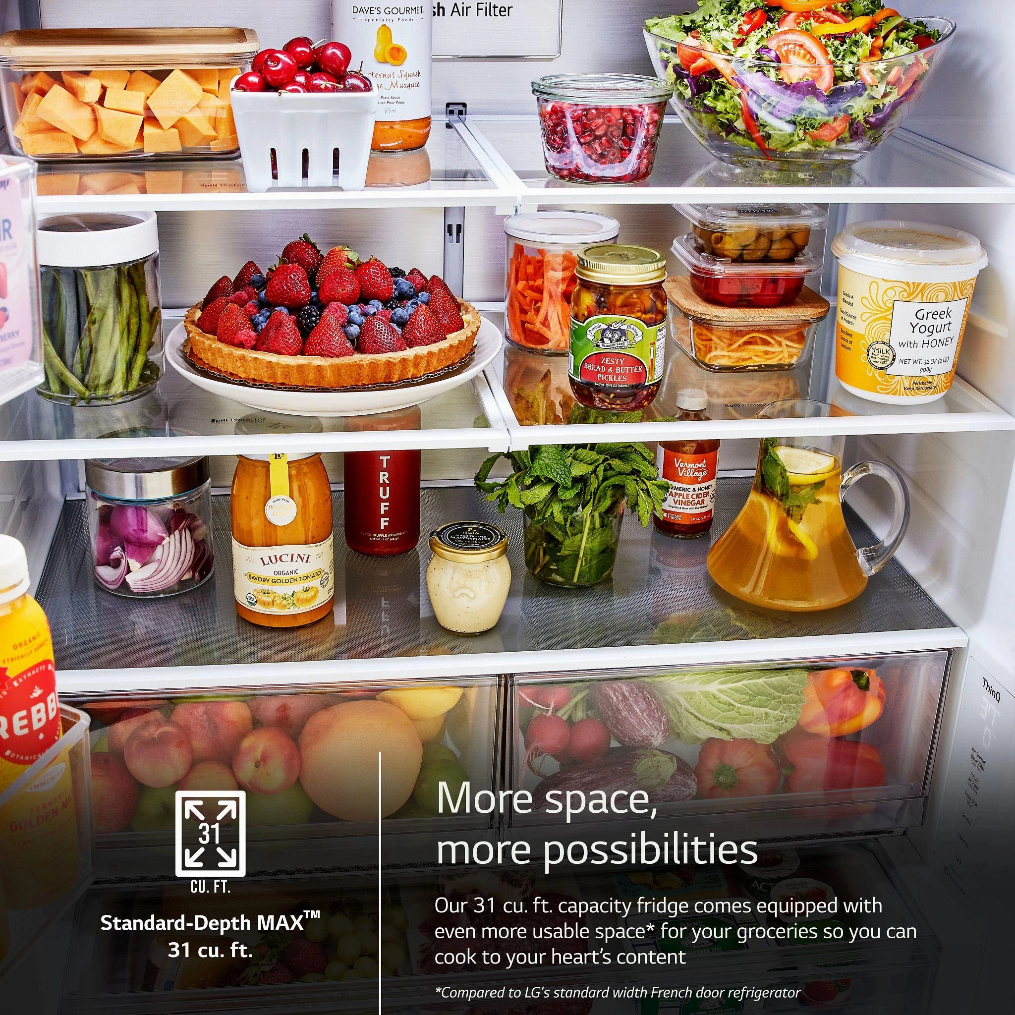 Lg LRYXS3106S 31 Cu. Ft. Smart Standard-Depth Max&#8482; French Door Refrigerator With Four Types Of Ice
