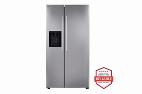 Lg LS27T3230S 27 Cu. Ft. Standard-Depth, Side-By-Side Refrigerator, With Ice And Water And New Bar Handle Design Freestanding Refrigerators freestanding fridge freezer combo