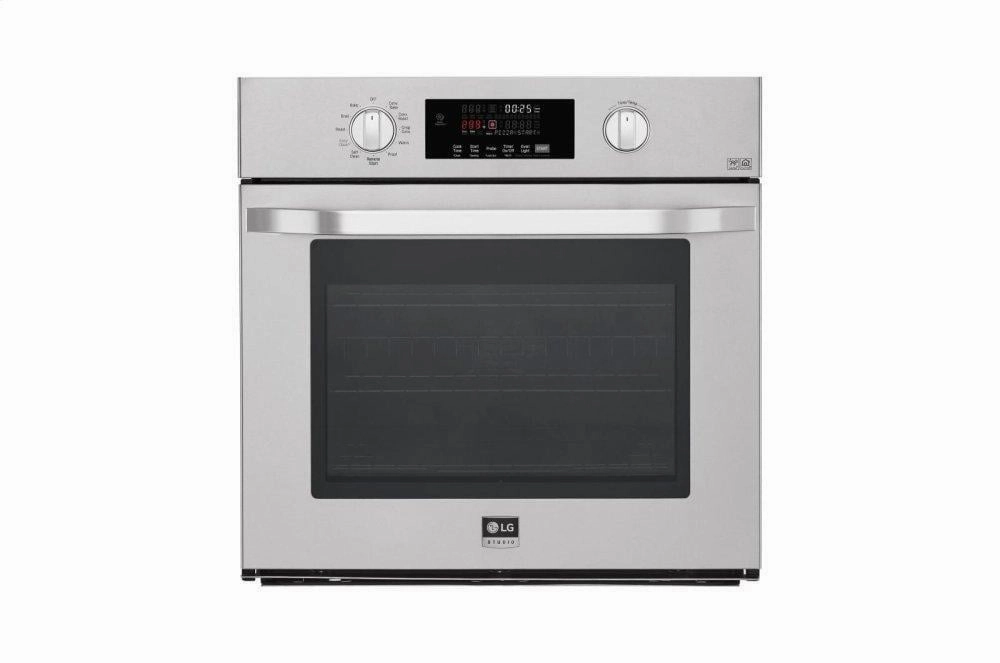 Lg LSWS307ST Lg Studio 4.7 Cu. Ft. Smart Wi-Fi Enabled Single Built-In Wall Oven Wall Ovens oven with smart temperature control