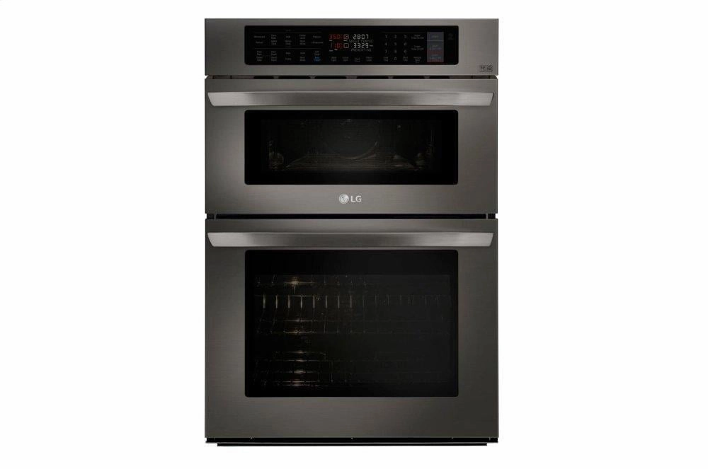 Lg LWC3063BD 1.7/4.7 Cu. Ft. Smart Wi-Fi Enabled Combination Double Wall Oven Wall Ovens oven with smart temperature control