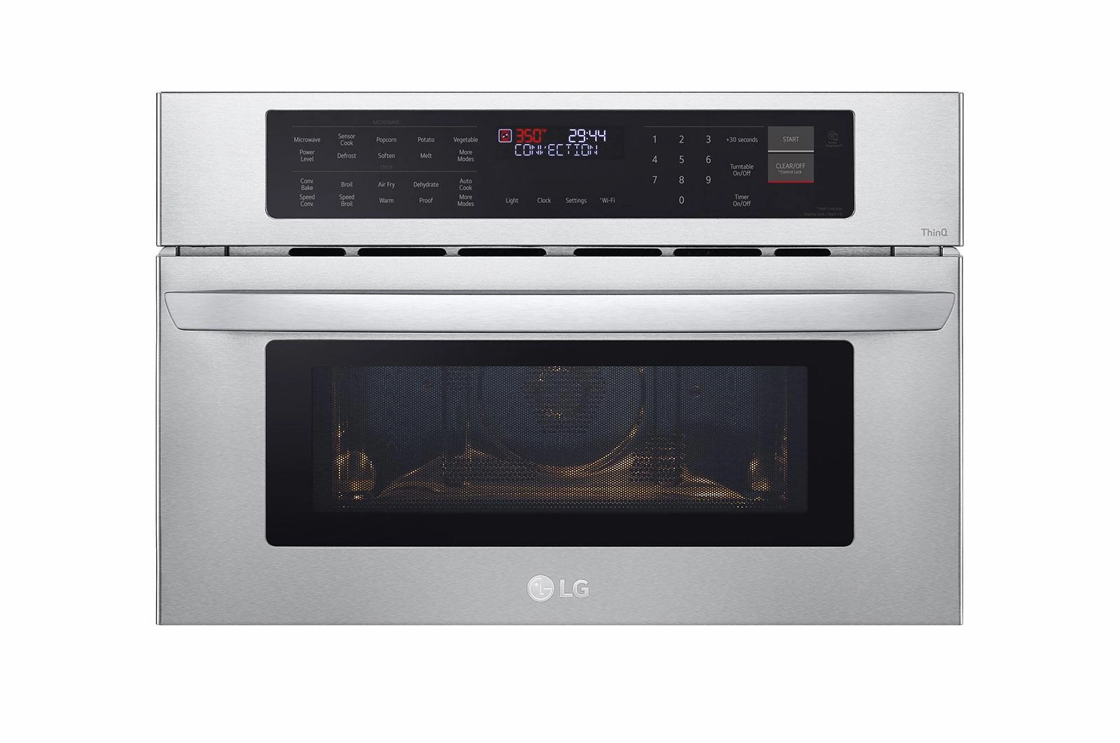 Lg MZBZ1715S 1.7 Cu. Ft. Smart Wi-Fi Enabled Built-In Speed Oven & Microwave Wall Ovens oven with smart temperature control
