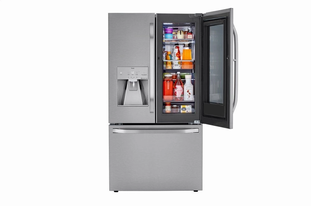 Lg SRFVC2406S Lg Studio 24 Cu. Ft. Smart Wi-Fi Enabled Instaview&#8482; Door-In-Door? Counter-Depth Refrigerator With Craft Ice&#8482; Maker