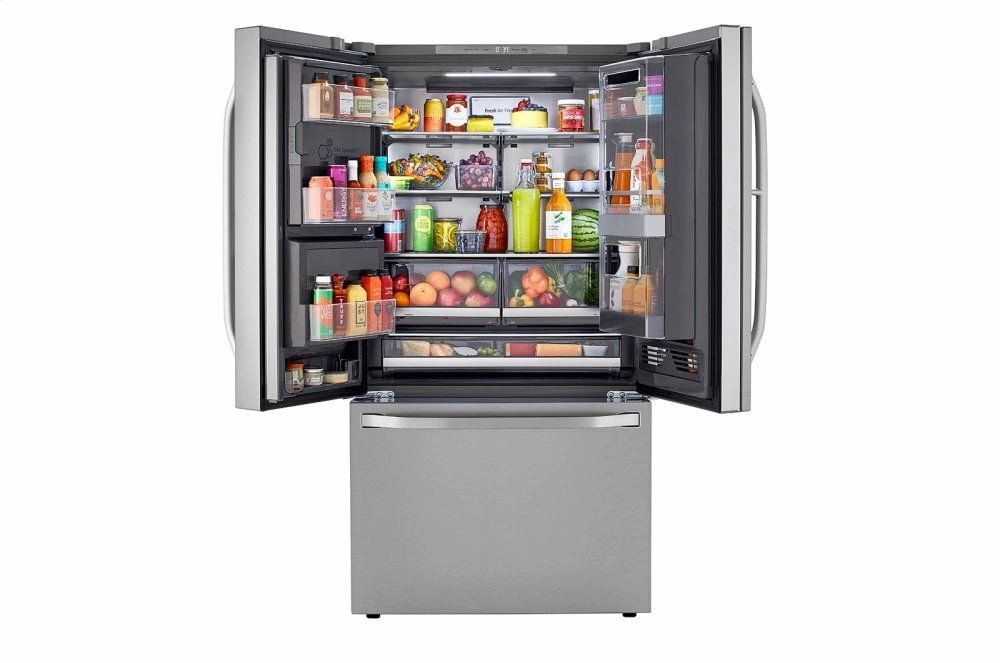 Lg SRFVC2406S Lg Studio 24 Cu. Ft. Smart Wi-Fi Enabled Instaview&#8482; Door-In-Door? Counter-Depth Refrigerator With Craft Ice&#8482; Maker