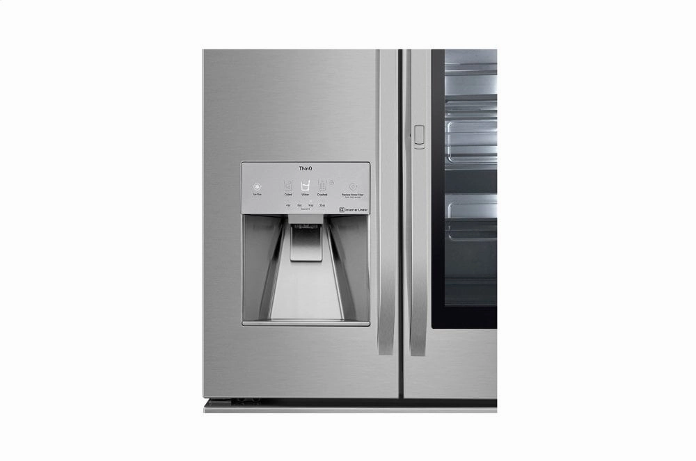 Lg SRFVC2406S Lg Studio 24 Cu. Ft. Smart Wi-Fi Enabled Instaview&#8482; Door-In-Door? Counter-Depth Refrigerator With Craft Ice&#8482; Maker