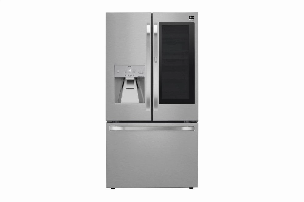 Lg SRFVC2406S Lg Studio 24 Cu. Ft. Smart Wi-Fi Enabled Instaview&#8482; Door-In-Door? Counter-Depth Refrigerator With Craft Ice&#8482; Maker