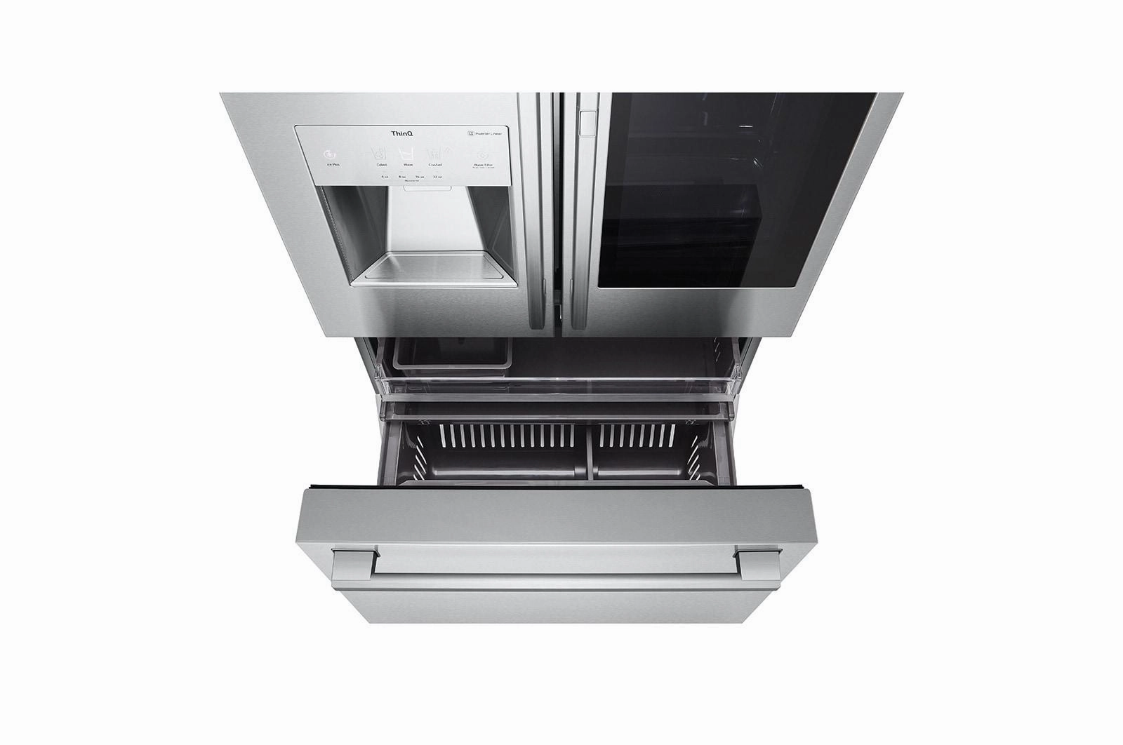 Lg SRFVC2416S Lg Studio 24 Cu. Ft. Smart Instaview? Door-In-Door? Large Capacity Counter-Depth Refrigerator With Craft Ice&#8482; Maker