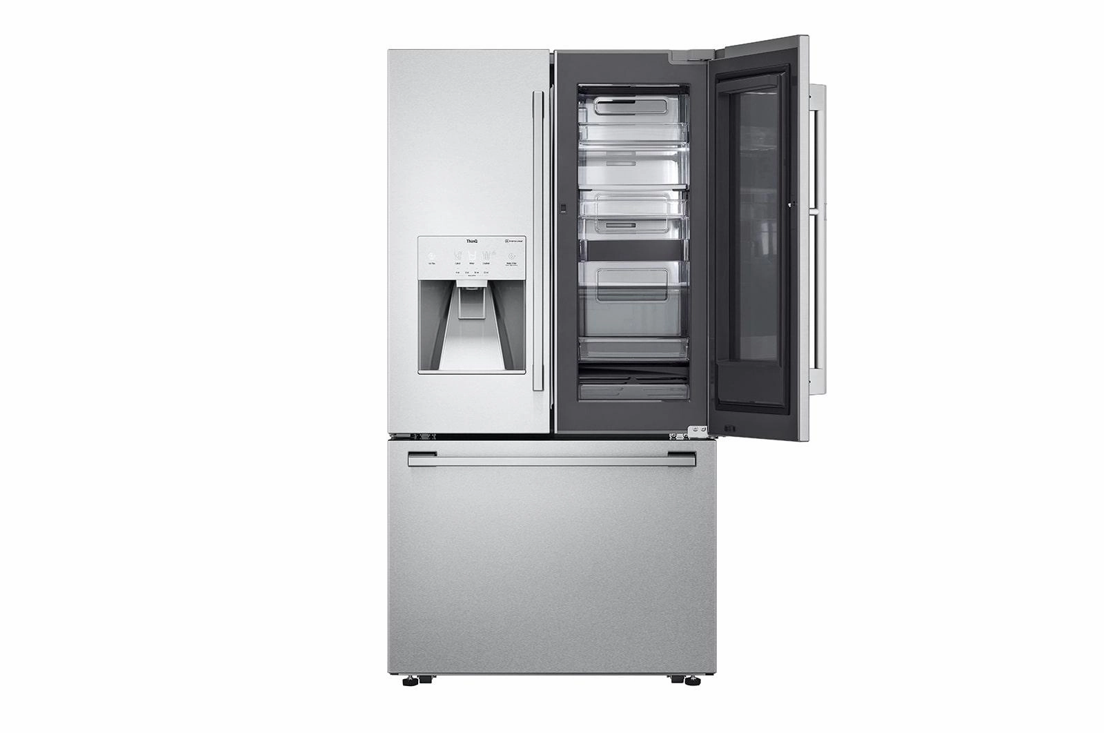 Lg SRFVC2416S Lg Studio 24 Cu. Ft. Smart Instaview? Door-In-Door? Large Capacity Counter-Depth Refrigerator With Craft Ice&#8482; Maker