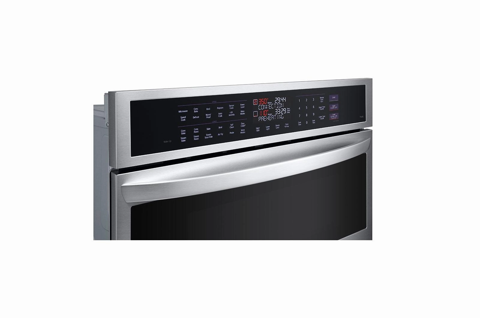 Lg WCEP6427F 1.7/4.7 Cu. Ft. Smart Combination Wall Oven With Instaview, True Convection, Air Fry, And Steam Sous Vide