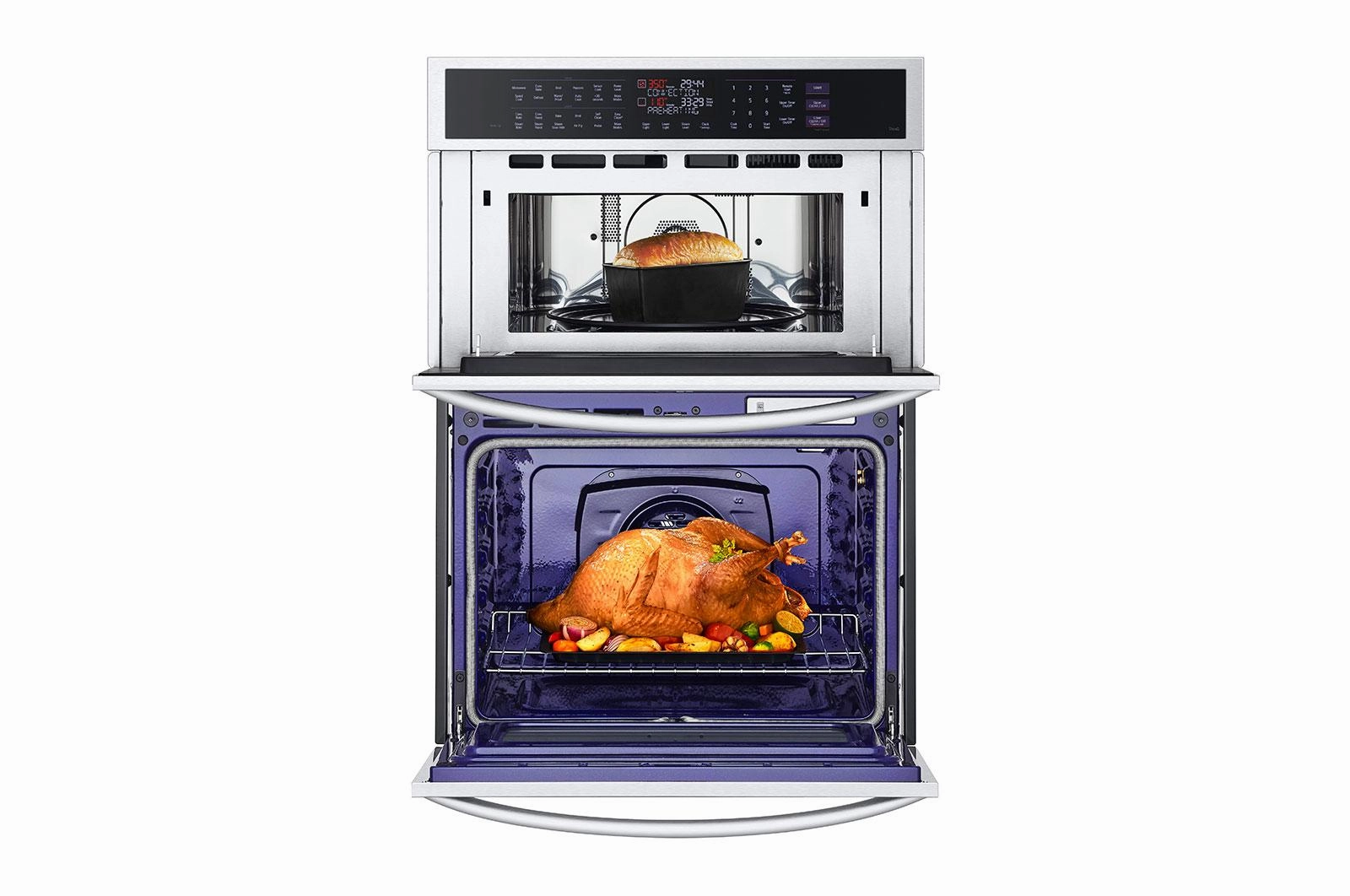 Lg WCEP6427F 1.7/4.7 Cu. Ft. Smart Combination Wall Oven With Instaview, True Convection, Air Fry, And Steam Sous Vide