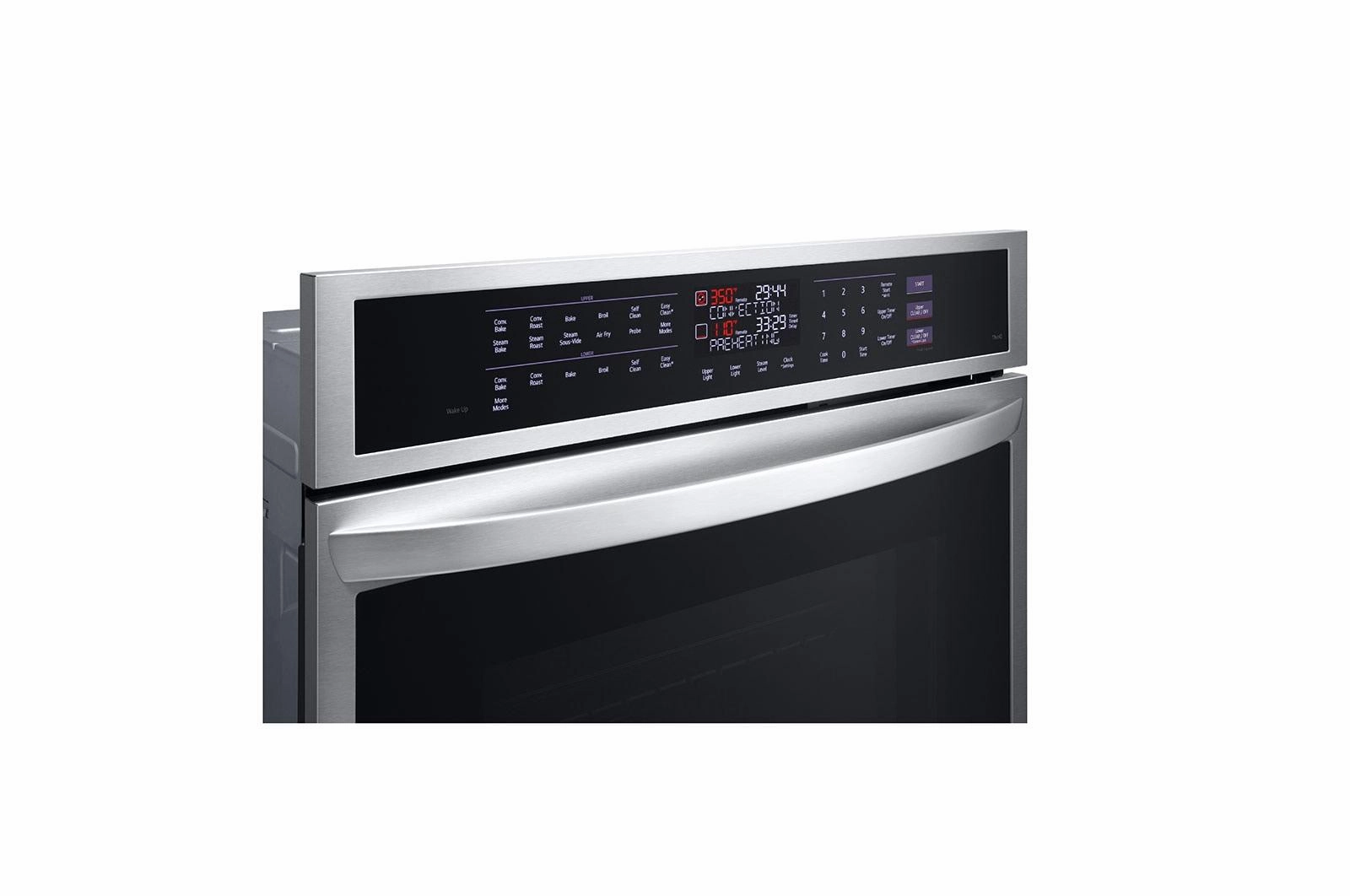 Lg WDEP9427F 9.4 Cu. Ft. Smart Double Wall Oven With Instaview, True Convection, Air Fry, And Steam Sous Vide