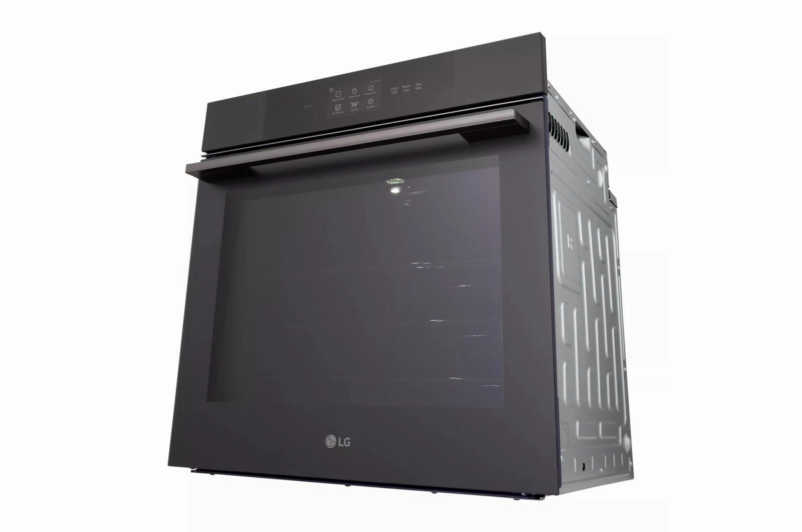 Lg WSED3067M 3.0 Cu. Ft. Smart Compact Wall Oven With Instaview, True Convection, Air Fry And Steam Baking