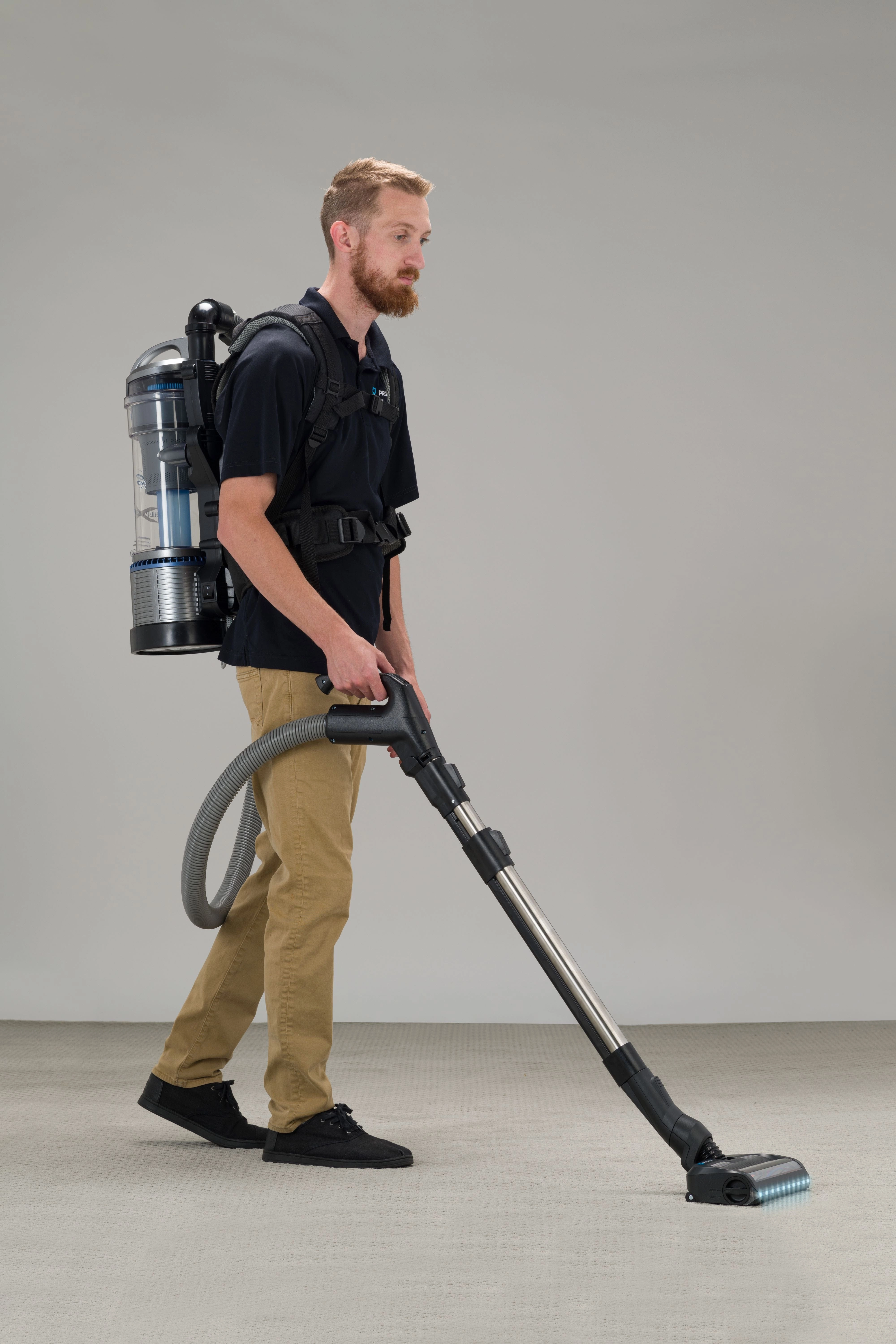 Lightweight Prolux 2.0 Bagless Upright Backpack Vacuum w/ Electric Powerhead Kit and 5 YR Warranty