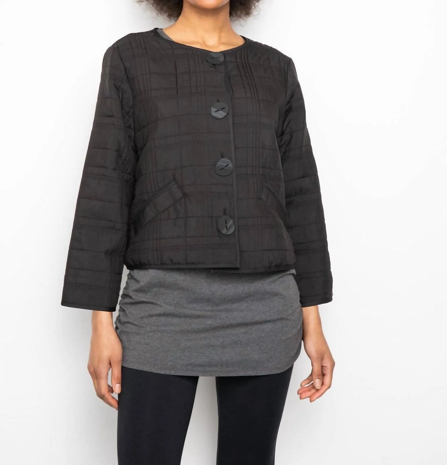 Liz Bomber Jacket In Black