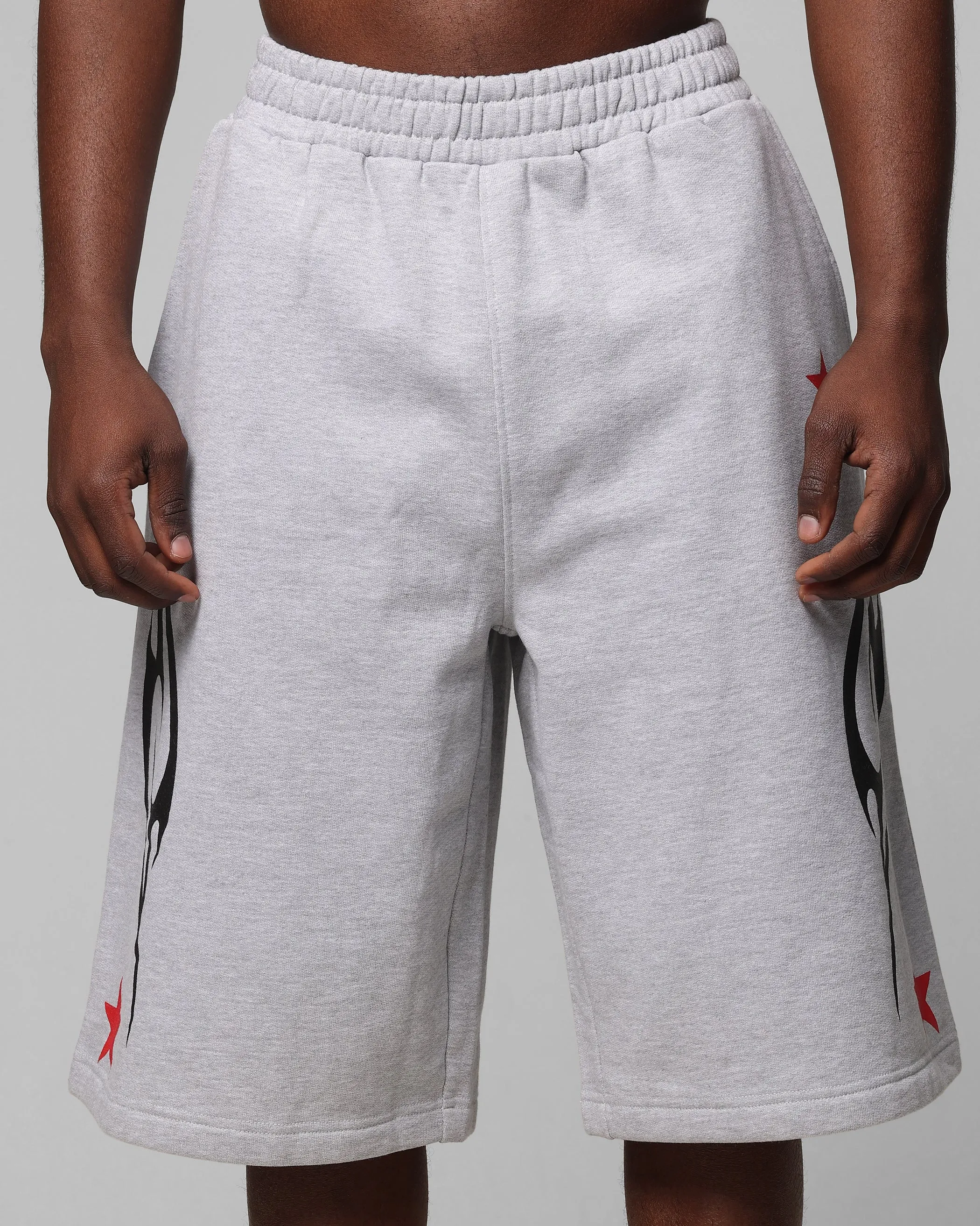 Loiter Trackstar Sweat Shorts Grey Marle