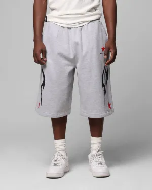 Loiter Trackstar Sweat Shorts Grey Marle