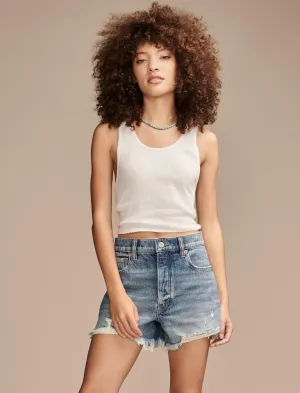 Lucky Brand Women's High Rise Mom Short
