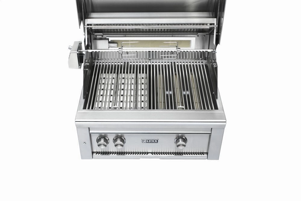 Lynx L27TRLP 27" Lynx Professional Built In Grill With 1 Trident And 1 Ceramic Burner And Rotisserie, Lp