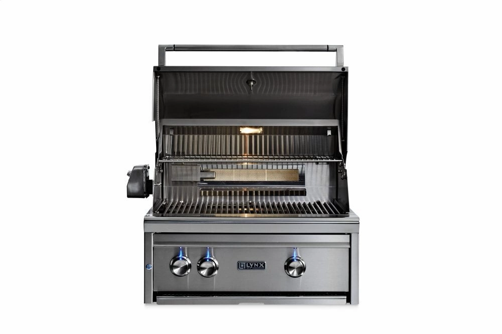 Lynx L27TRLP 27" Lynx Professional Built In Grill With 1 Trident And 1 Ceramic Burner And Rotisserie, Lp