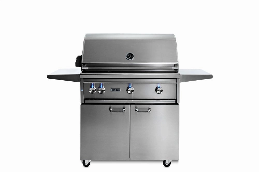 Lynx L36ATRFNG 36" Lynx Professional All Trident Freestanding Grill Rotisserie, Ng Natural Gas Barbeque Grills,natural gas outdoor grill