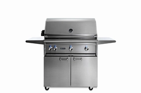 Lynx L36TRFLP 36" Lynx Professional Freestanding Grill With 1 Trident And 2 Ceramic Burners And Rotisserie, Lp Pro Barbeque Grills,professional outdoor grill