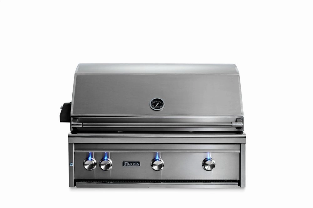 Lynx L36TRNG 36" Lynx Professional Built In Grill With 1 Trident And 2 Ceramic Burners And Rotisserie, Ng Pro Barbeque Grills,professional outdoor grill