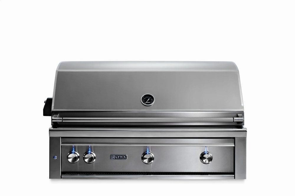 Lynx L42R3LP 42" Lynx Professional Built In Grill With 3 Ceramic Burners And Rotisserie, Lp Liquid Propane Barbeque Grills,propane gas grill