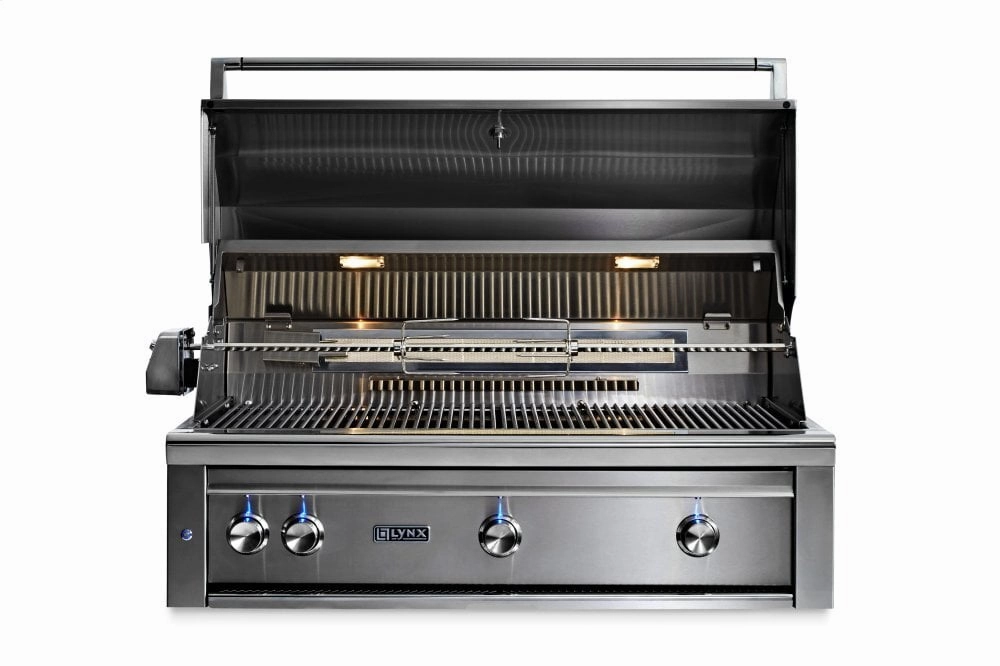Lynx L42TRLP 42" Lynx Professional Built In Grill With 1 Trident And 2 Ceramic Burners And Rotisserie, Lp