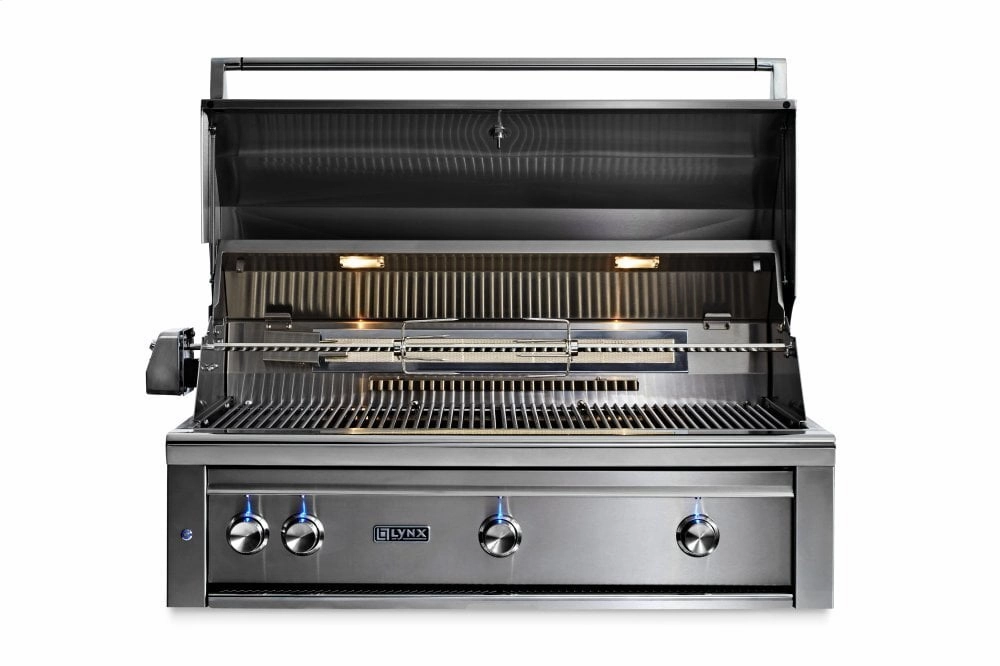 Lynx L42TRNG 42" Lynx Professional Built In Grill With 1 Trident And 2 Ceramic Burners And Rotisserie, Ng