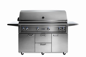 Lynx L54TRFLP 54" Lynx Professional Freestanding Grill With 1 Trident And 3 Ceramic Burners And Rotisserie, Lp Liquid Propane Barbeque Grills,propane gas grill