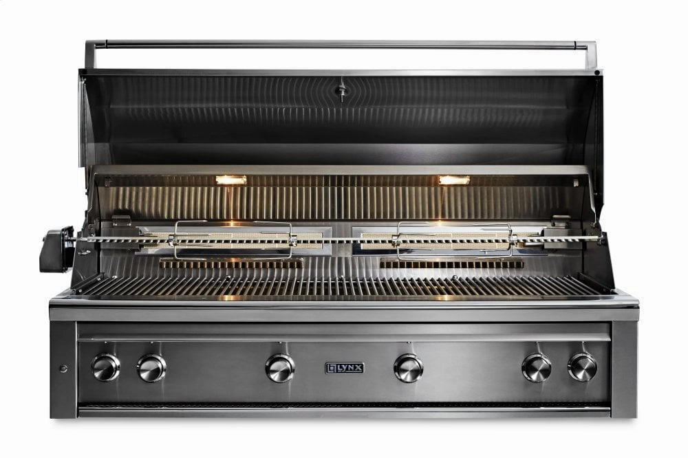 Lynx L54TRLP 54" Lynx Professional Built In Grill With 1 Trident And 3 Ceramic Burners And Rotisserie, Lp