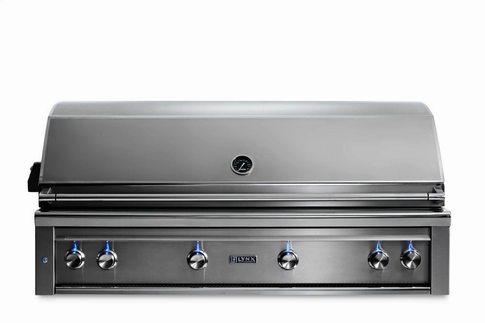 Lynx L54TRNG 54" Lynx Professional Built In Grill With 1 Trident And 3 Ceramic Burners And Rotisserie, Ng Pro Barbeque Grills,professional outdoor grill
