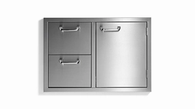 Lynx LSA530 30" Storage Door & Double Drawer Combo - Sedona By Lynx Series Storage,outdoor grill storage cabinet