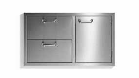 Lynx LSA636 36" Storage Door & Double Drawer Combo - Sedona By Lynx Series Barbeque Grill Accessories,grill tool set