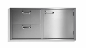 Lynx LSA742 42" Storage Door & Double Drawer Combo - Sedona By Lynx Series Barbeque Grill Accessories,grill tool set