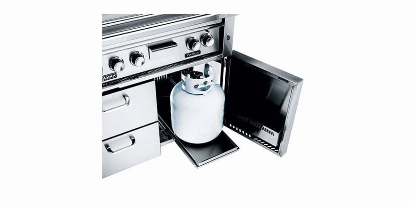 Lynx LSTLP Sliding Tank Tray, To Be Assembled To Lp Cart Units Barbeque Grill Accessories,grill tool set