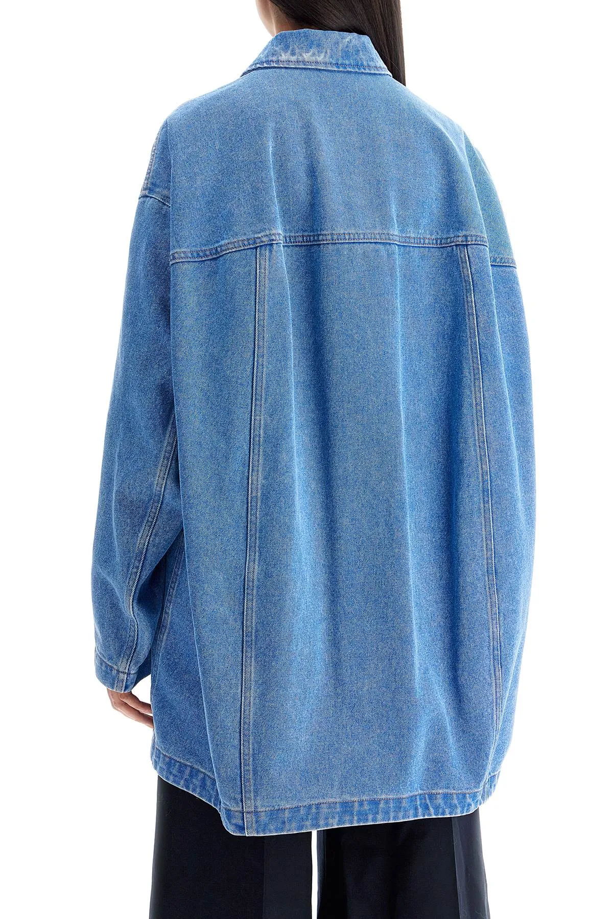 Marni Women's 'Oversized Organic blue Jacket