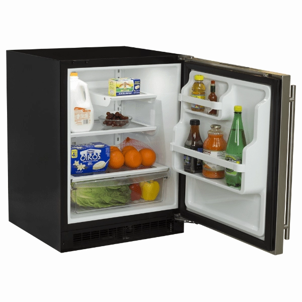 Marvel MARE224SS41A 24-In Low Profile Built-In Refrigerator With Maxstore Bin And Door Storage With Door Style - Stainless Steel, Door Swing - Right