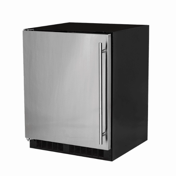 Marvel MARE224SS51A 24-In Low Profile Built-In Refrigerator With Maxstore Bin And Door Storage With Door Style - Stainless Steel, Door Swing - Left Undercounter Refrigerators 24 inch undercounter fridge for kitchen