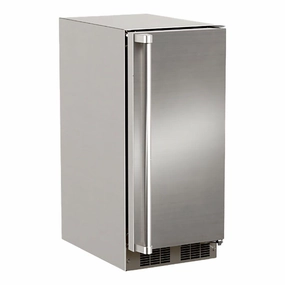 Marvel MOCP215SS01B 15-In Outdoor Built-In Clear Ice Machine With Factory-Installed Pump With Door Style - Stainless Steel Outdoor Icemakers,outdoor ice machine