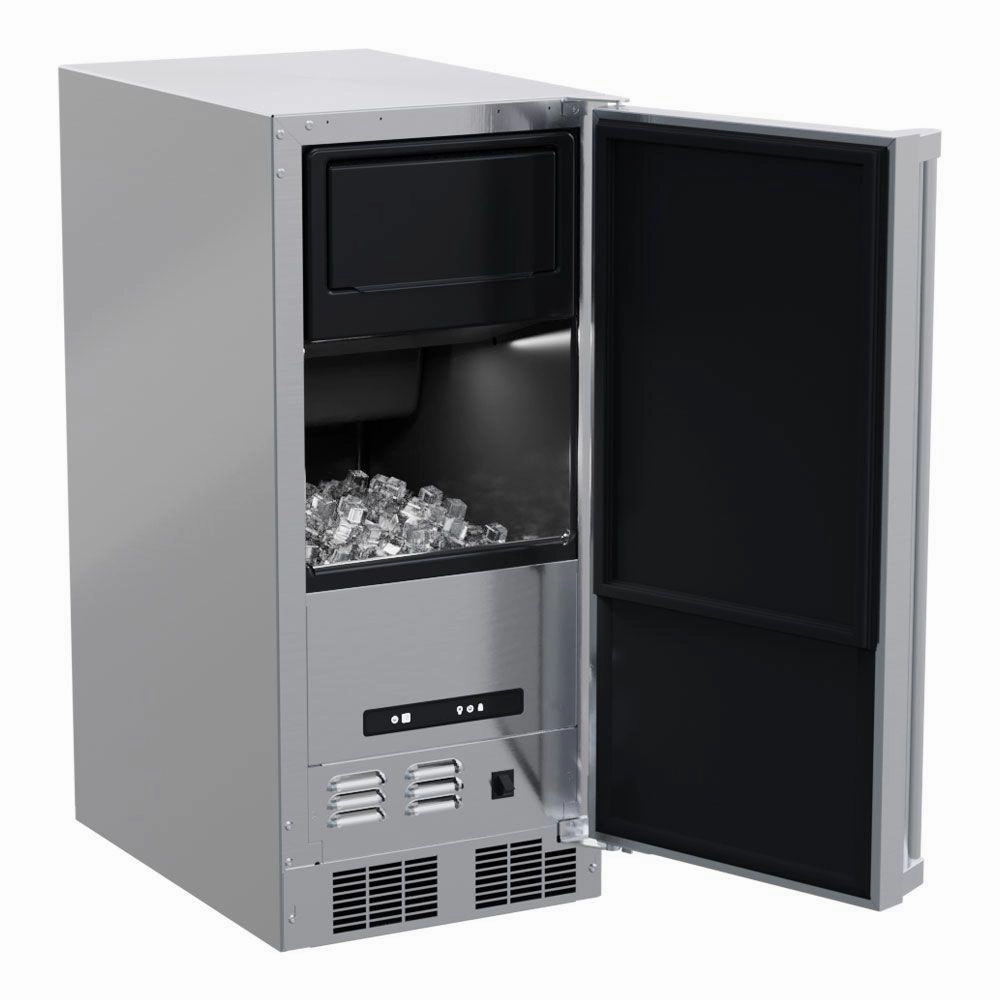 Marvel MOCP215SS01B 15-In Outdoor Built-In Clear Ice Machine With Factory-Installed Pump With Door Style - Stainless Steel